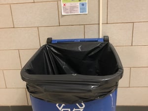 recycling in cafeteria